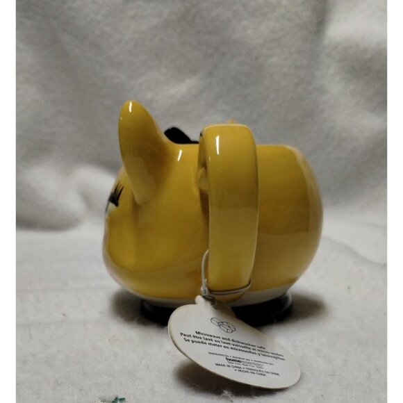 Cat Face Ceramic Mug with Bow & Whiskers Cute Cafe Home Essentials - Picture 5 of 14